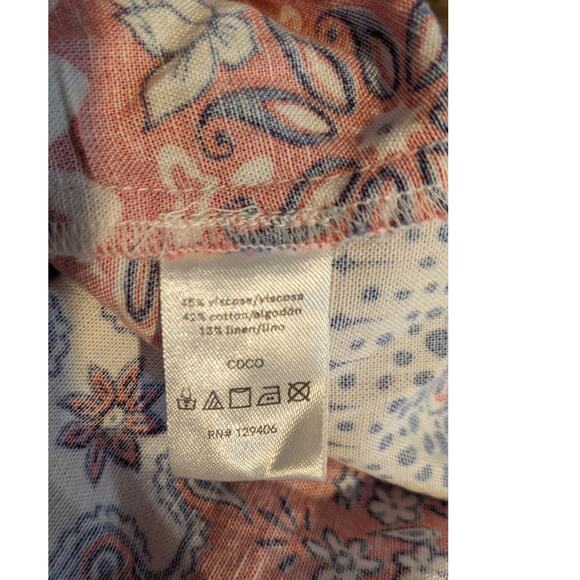 Venus Linen Halter Dress Heritage Bandana Medley Size M - Picture 6 of 8